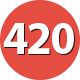 420 Aulas em média por dia